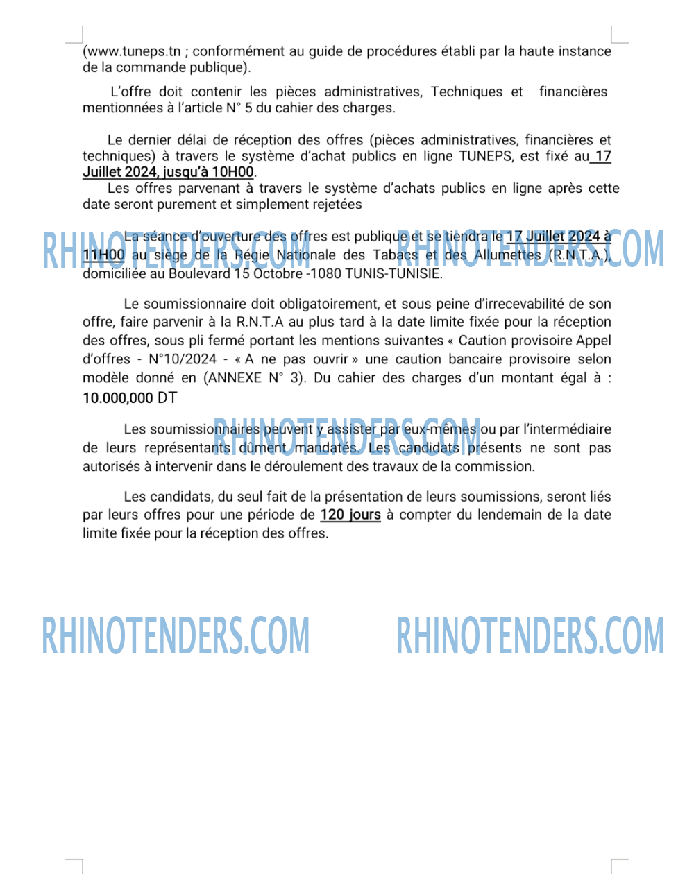 Rhinotenders