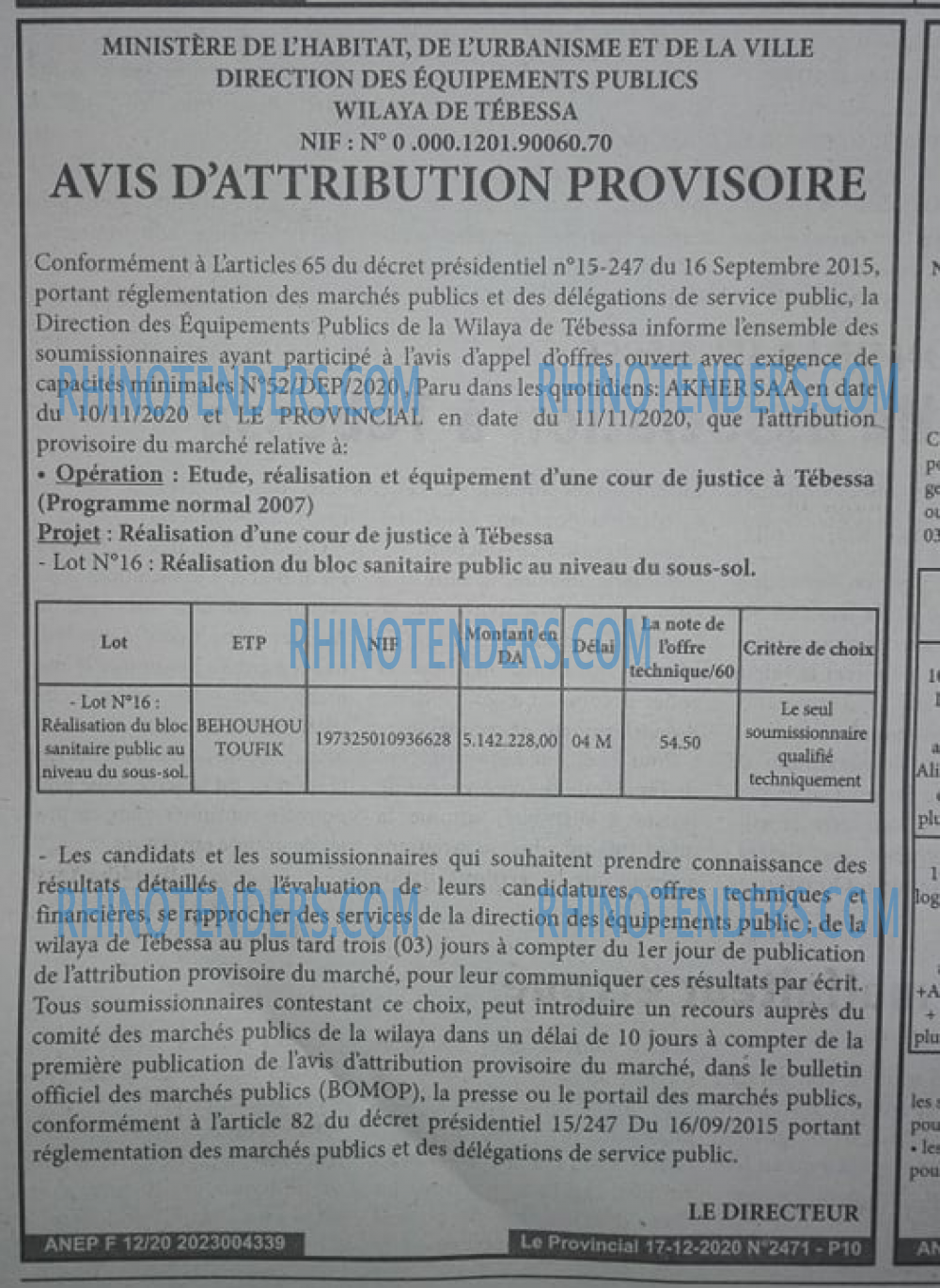 LE PROVINCIAL