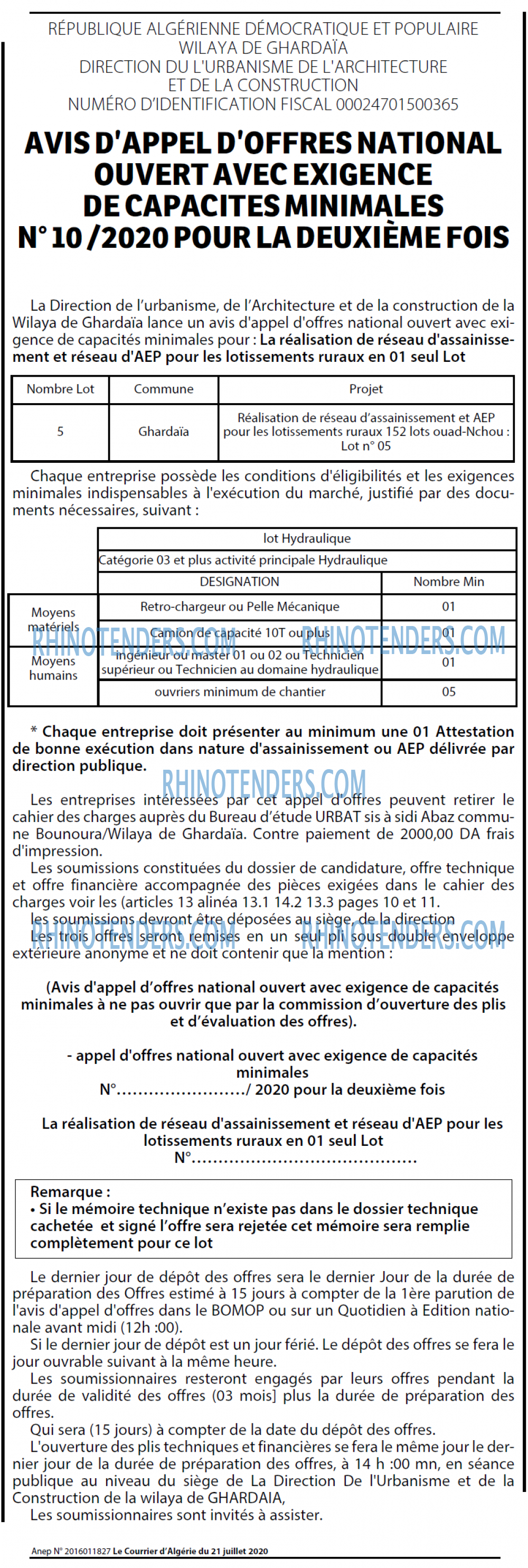 Le Courrier d'Algerie