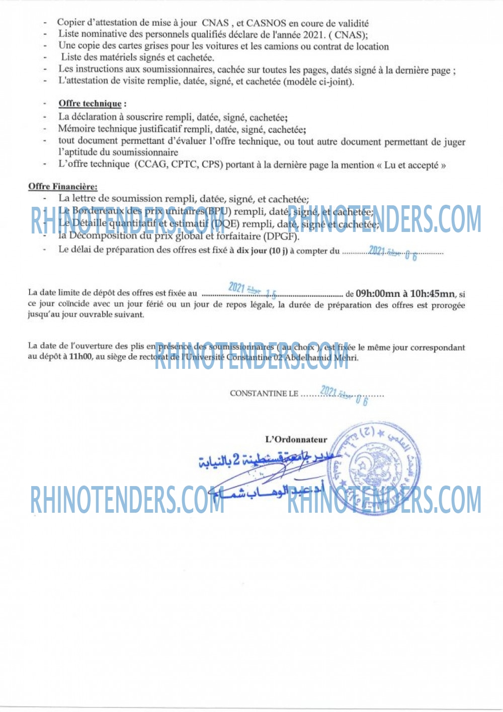 Rhinotenders