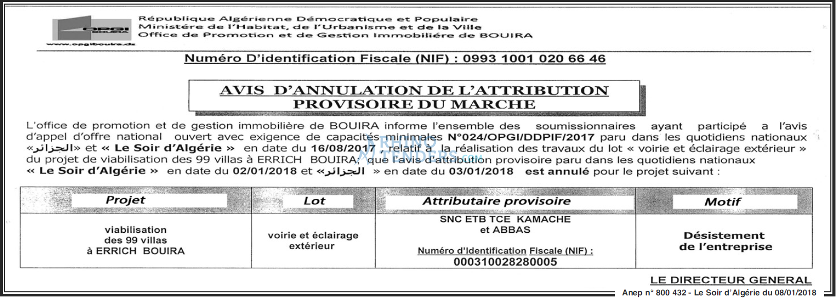 LE SOIR D'ALGERIE
