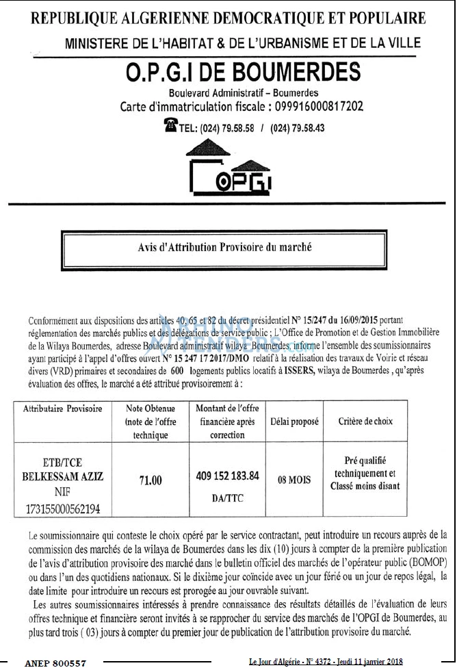 Le Jour d'Algérie