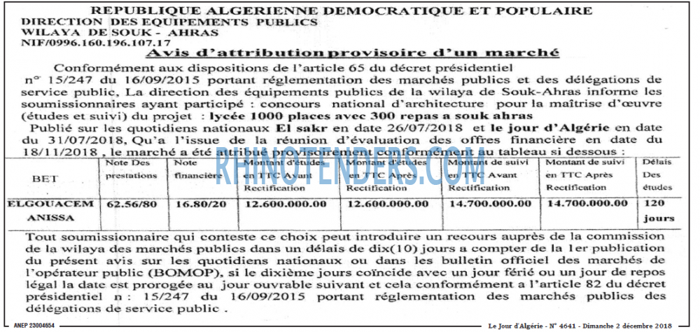Le Jour d'Algérie