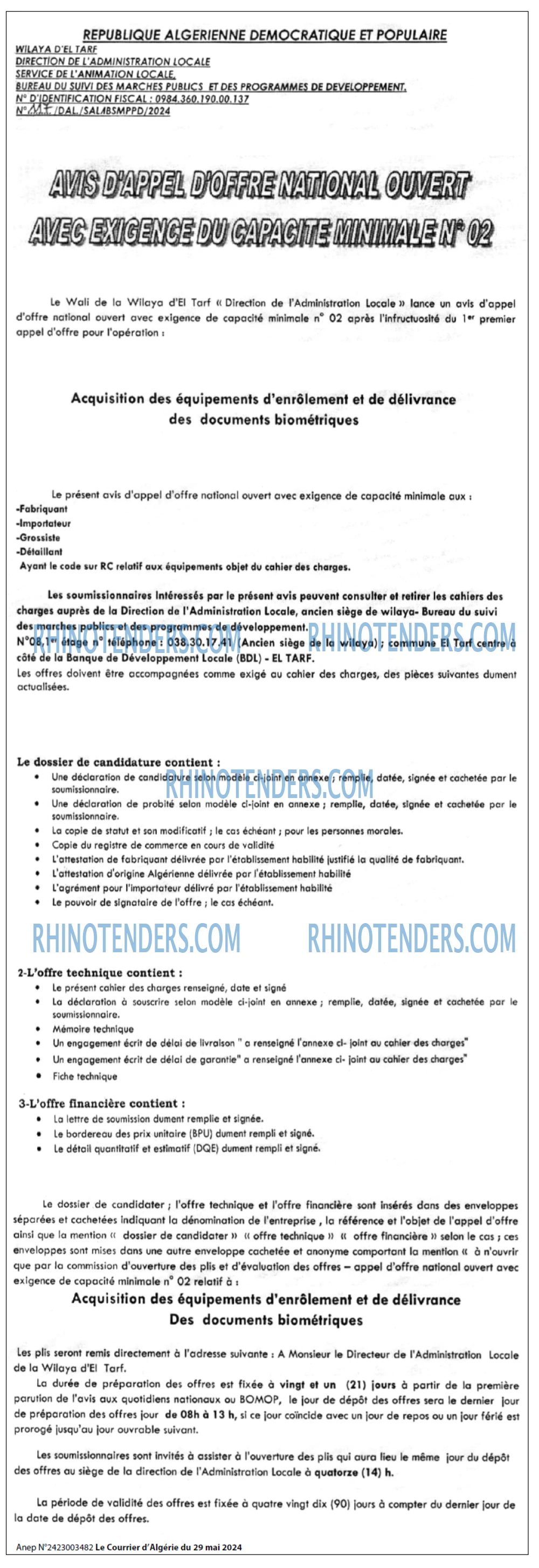 Le Courrier d'Algerie
