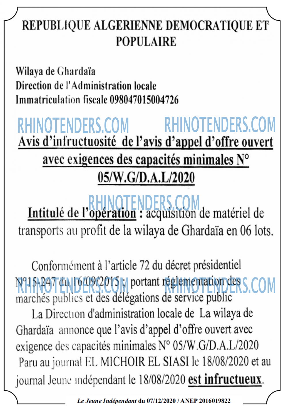 Jeune Independant