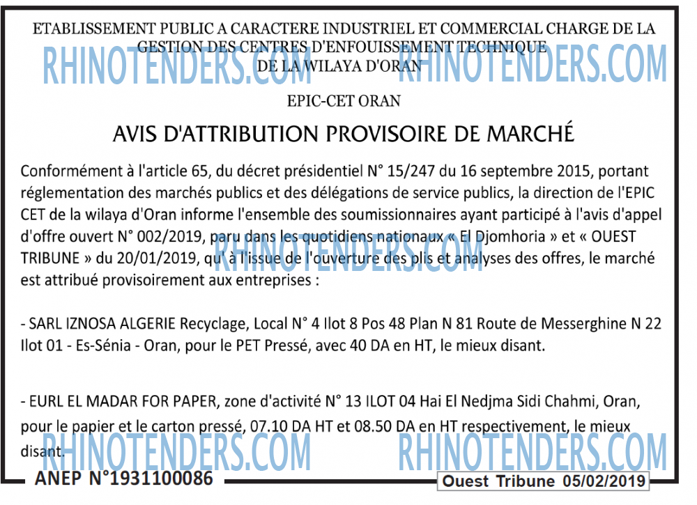ouest TRIBUNE