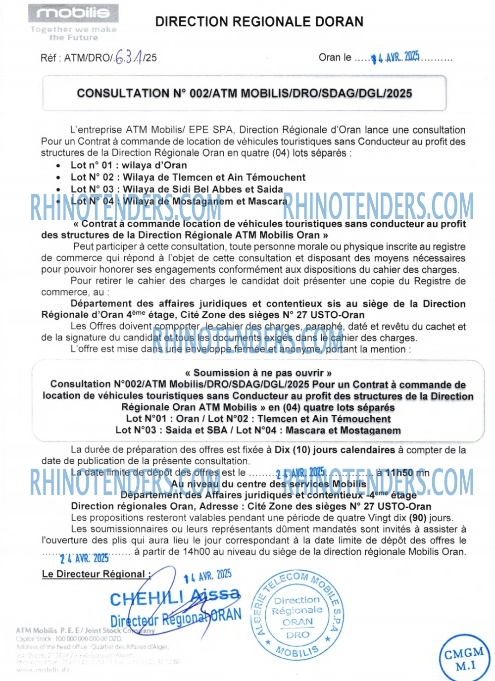 Rhinotenders