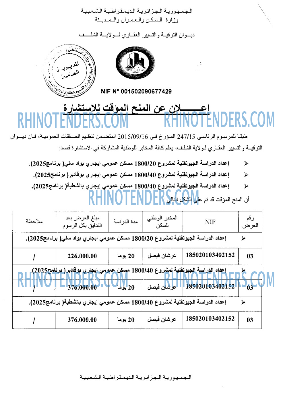 Rhinotenders