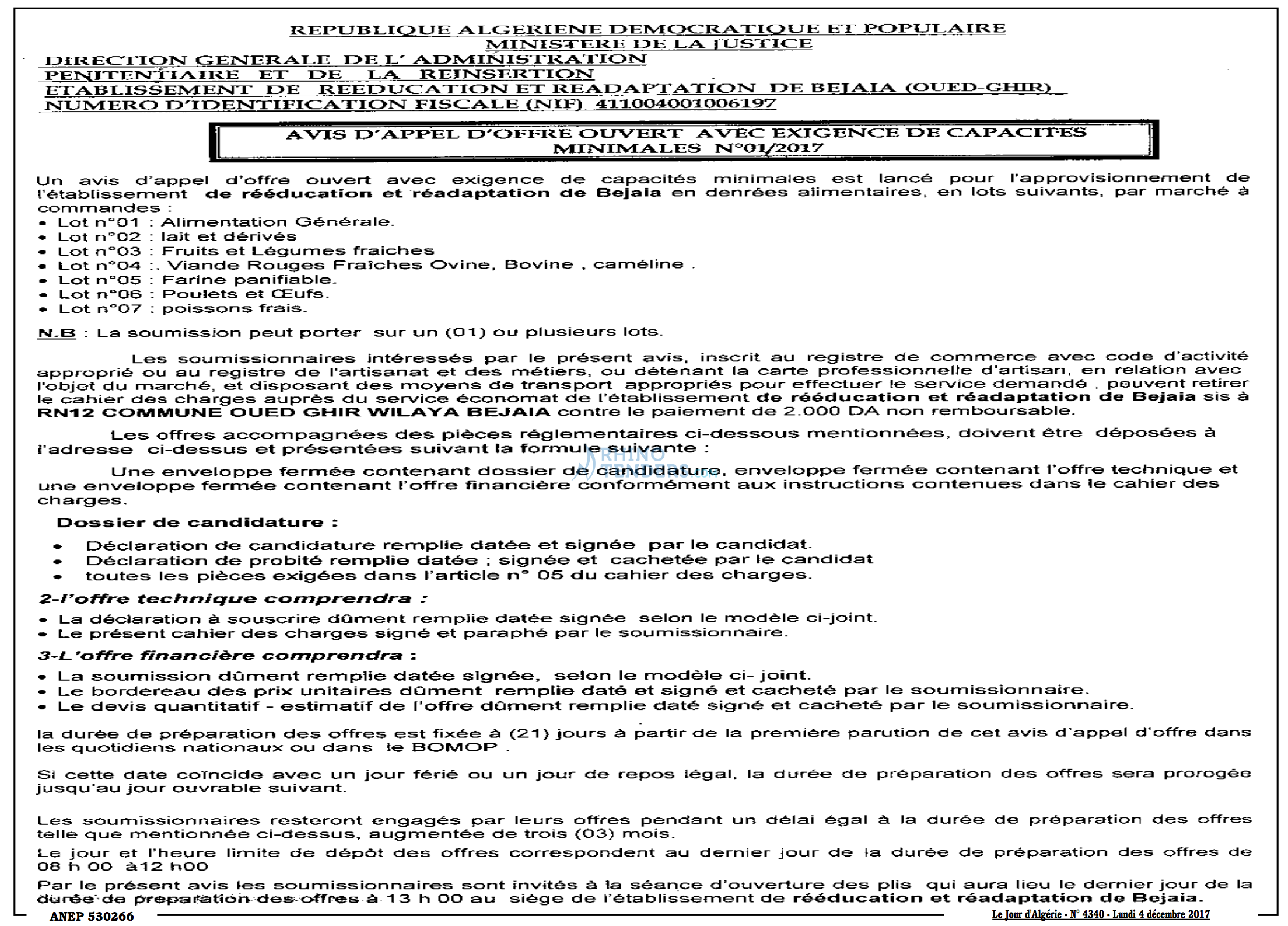 Le Jour d'Algérie