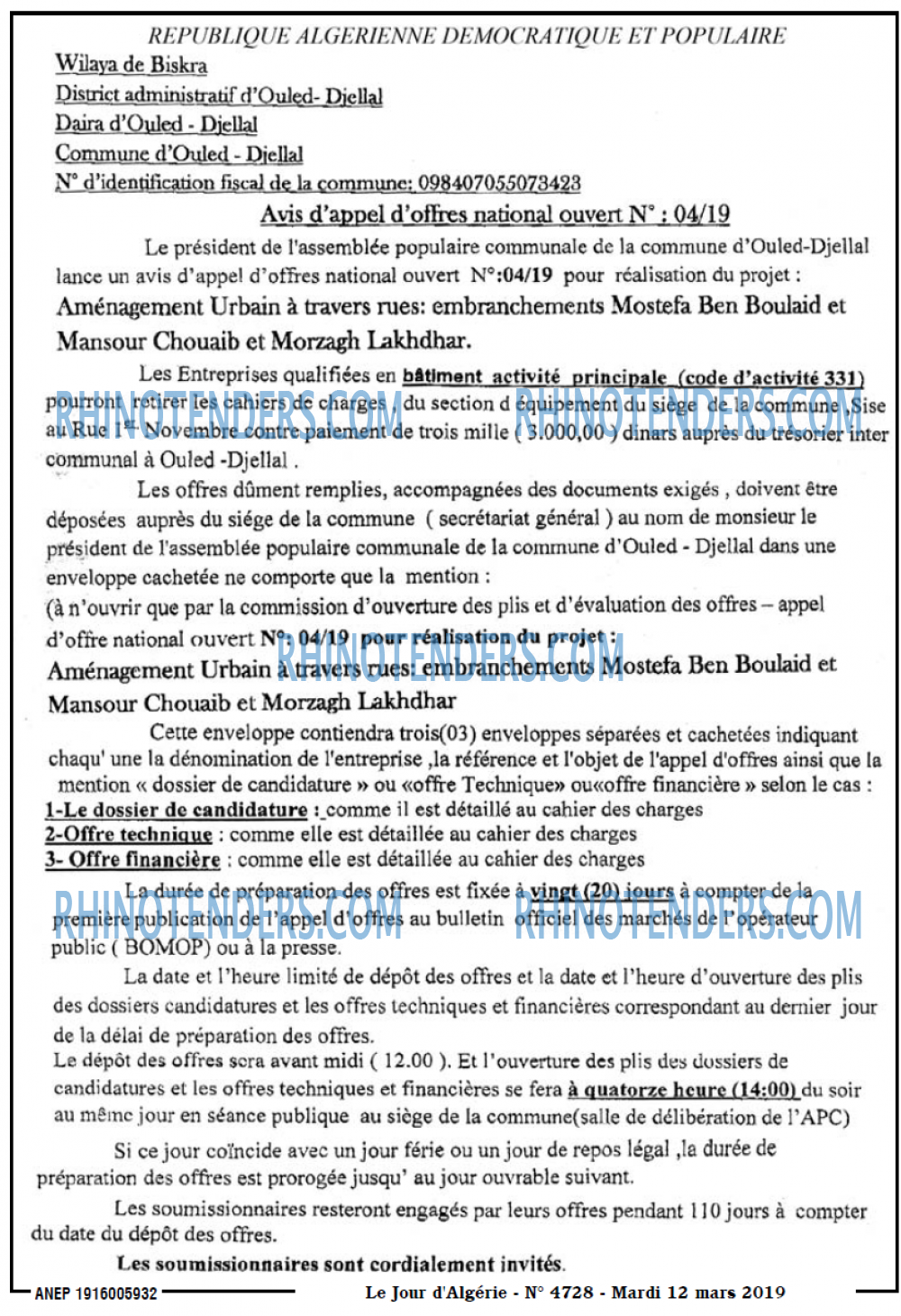 Le Jour d'Algérie