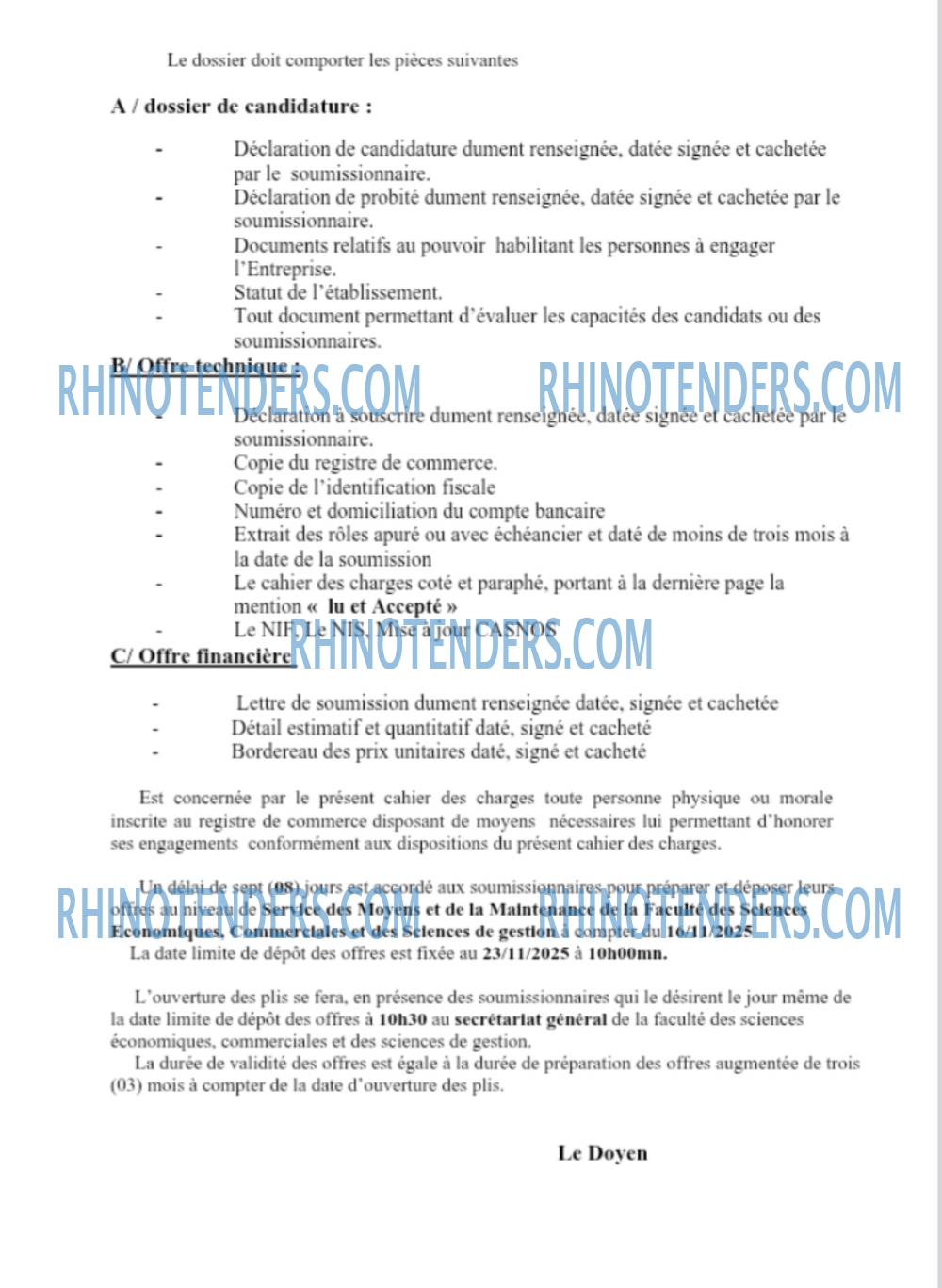 Rhinotenders