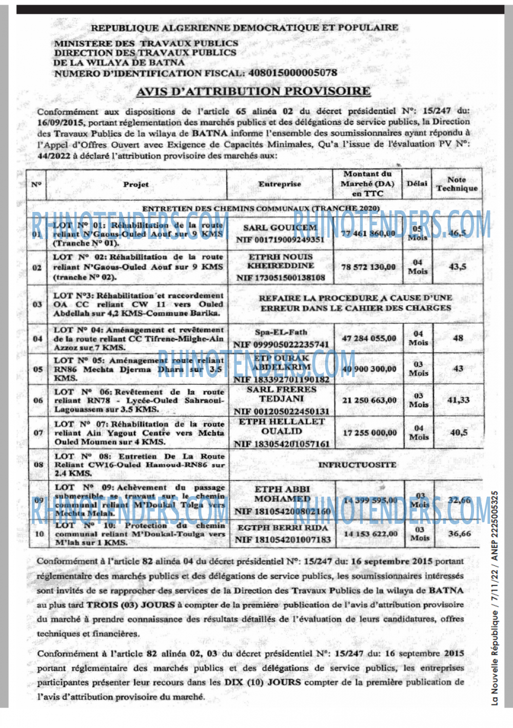 NOUVELLE REPUBLIQUE