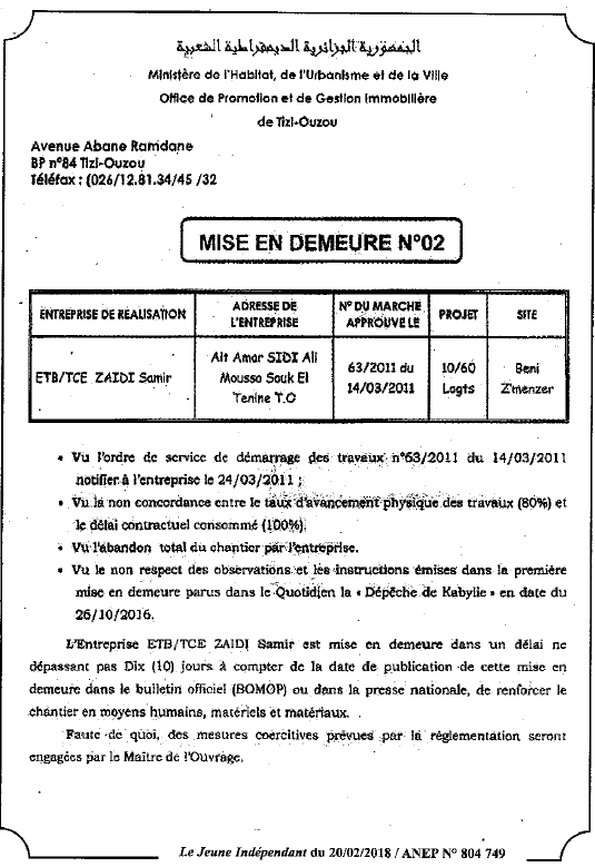Jeune Independant