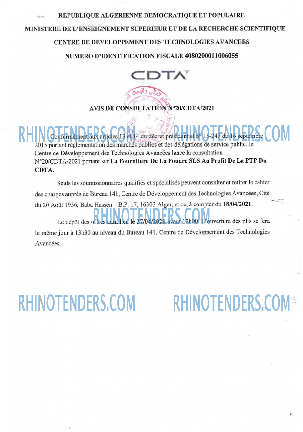Rhinotenders