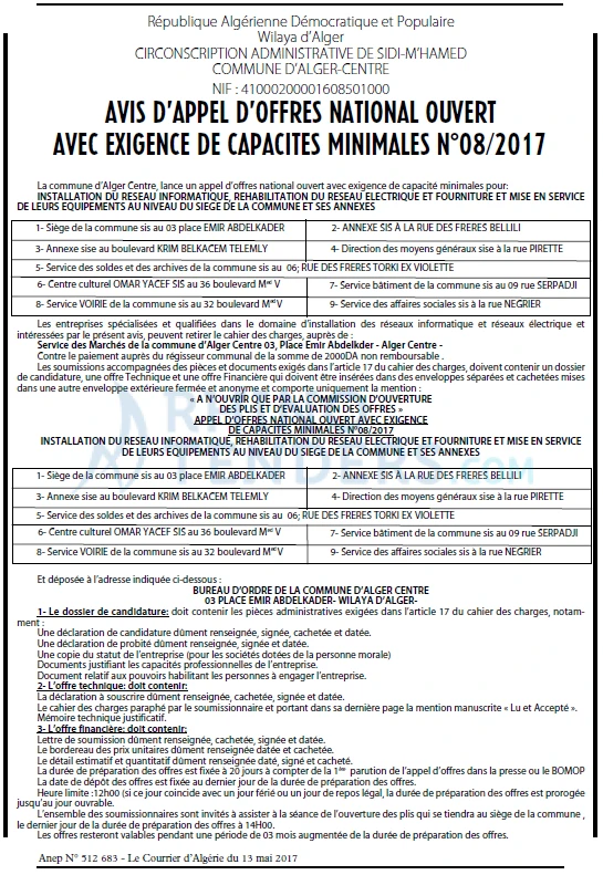 Le Courrier d'Algerie