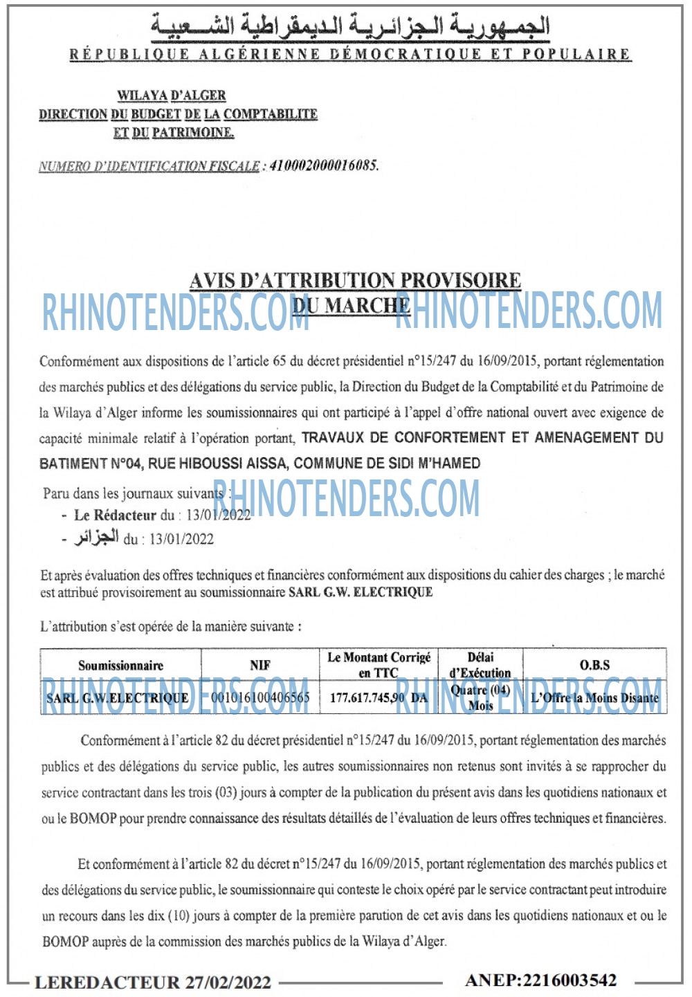 LE REDACTEUR