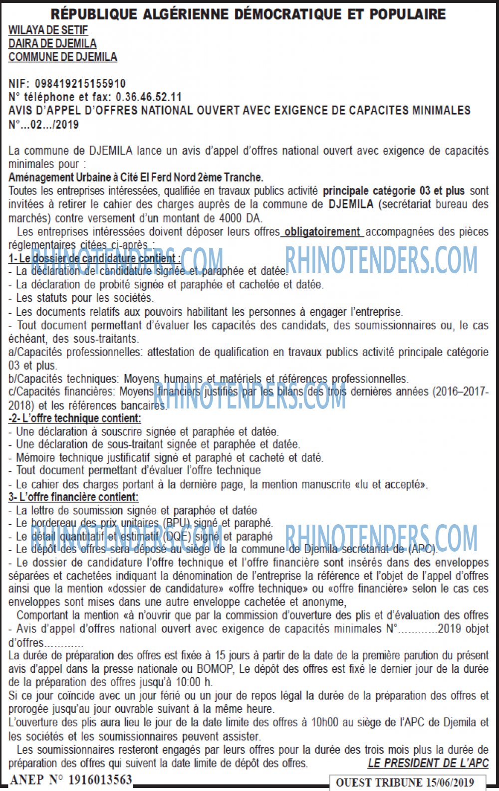 ouest TRIBUNE