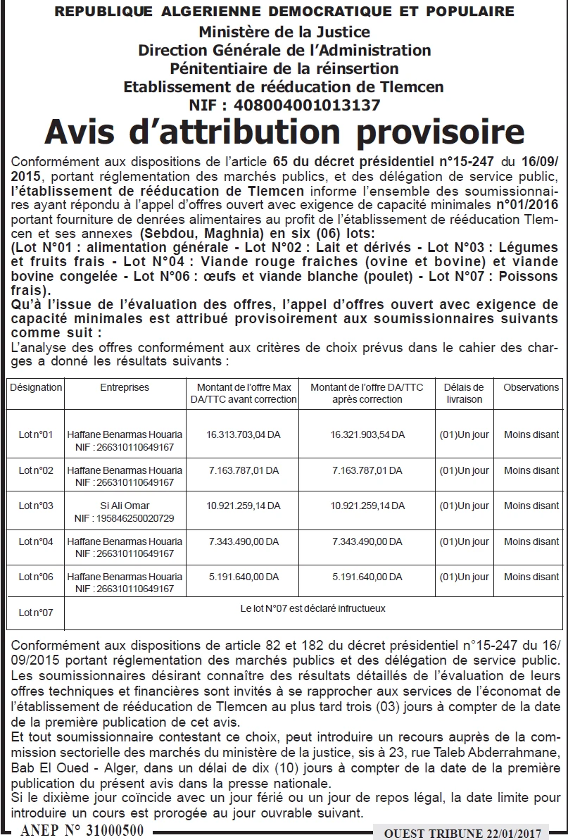 ouest TRIBUNE