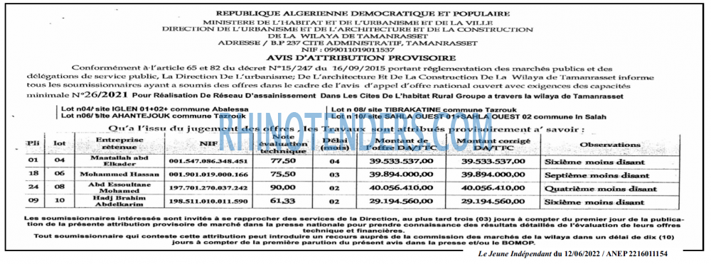 Jeune Independant