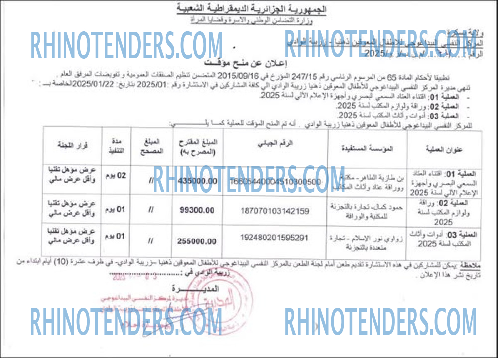 Rhinotenders