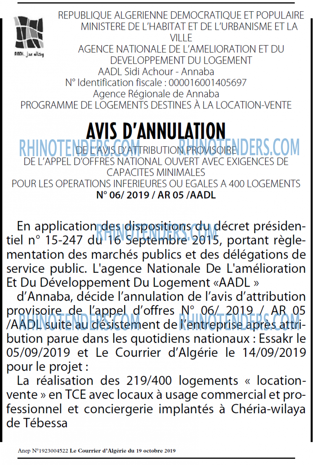 Le Courrier d'Algerie
