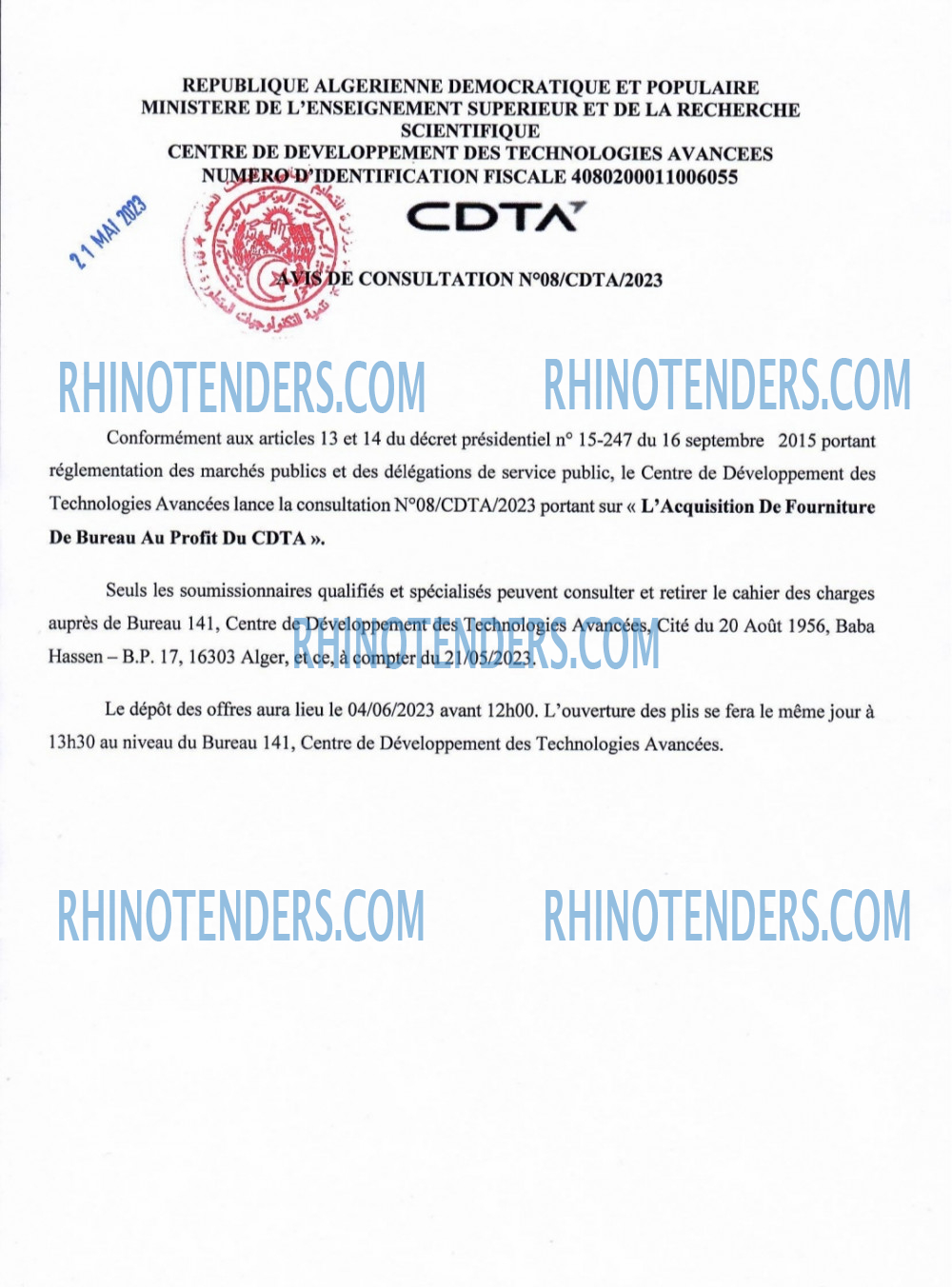 Rhinotenders