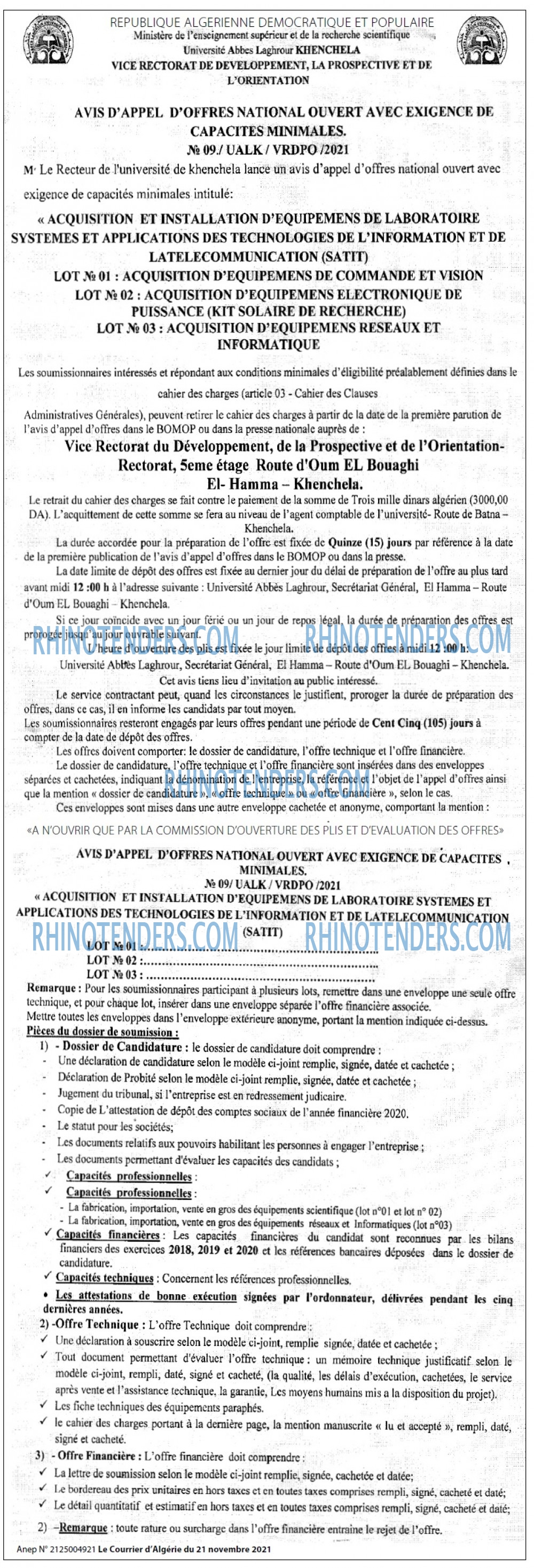 Le Courrier d'Algerie