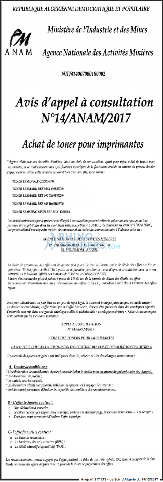 LE SOIR D'ALGERIE