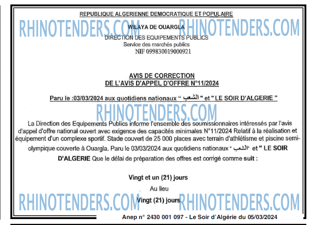 LE SOIR D'ALGERIE