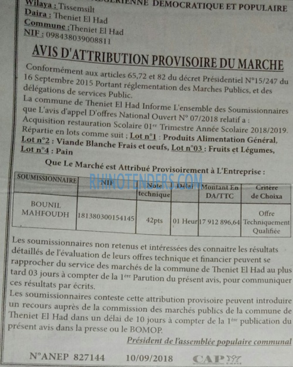 CAP OUEST