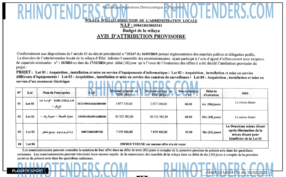 Rhinotenders