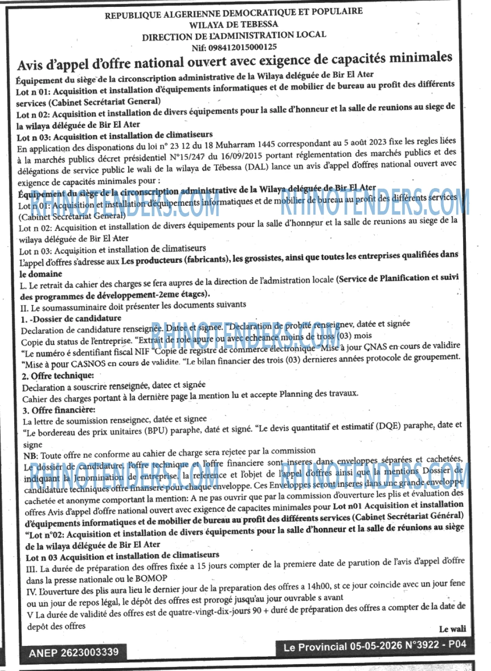 LE PROVINCIAL