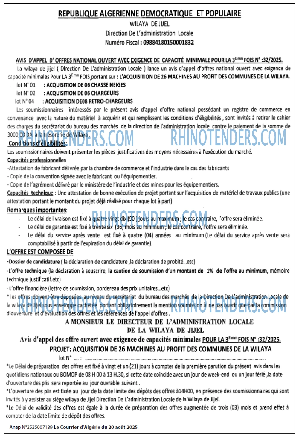 Le Courrier d'Algerie