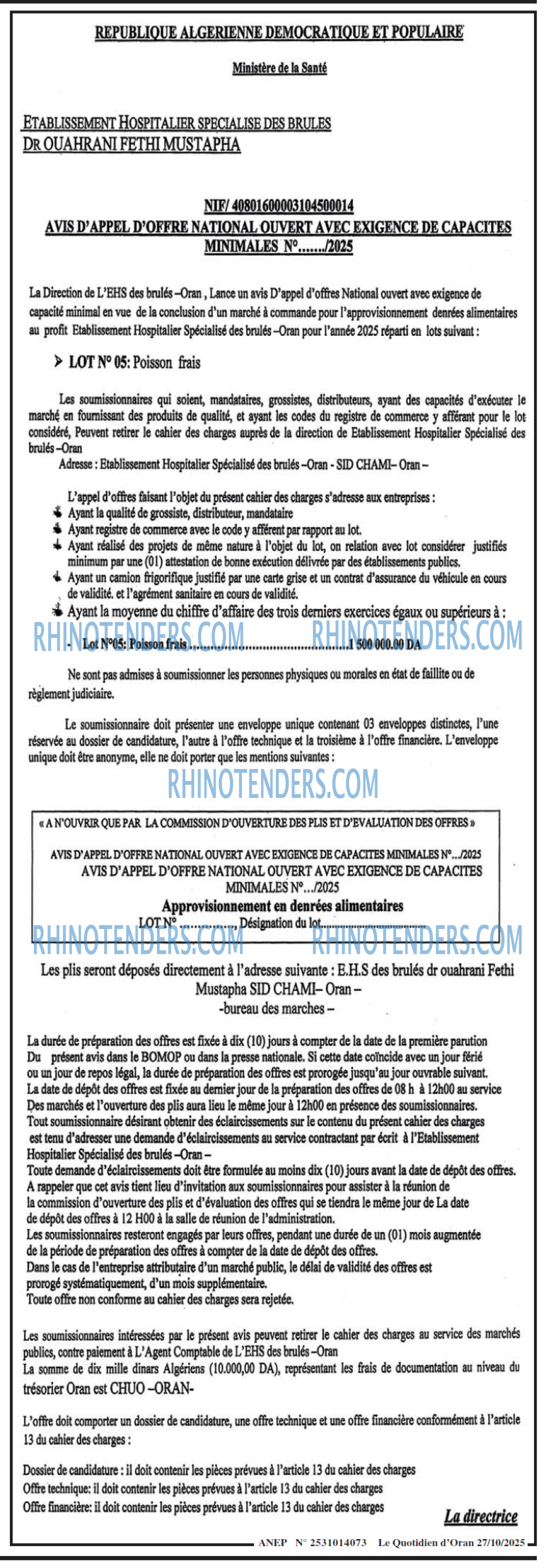 Le Quotidien d'Oran