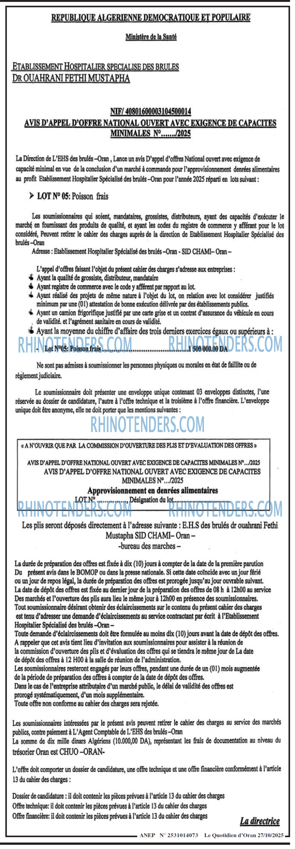 Le Quotidien d'Oran