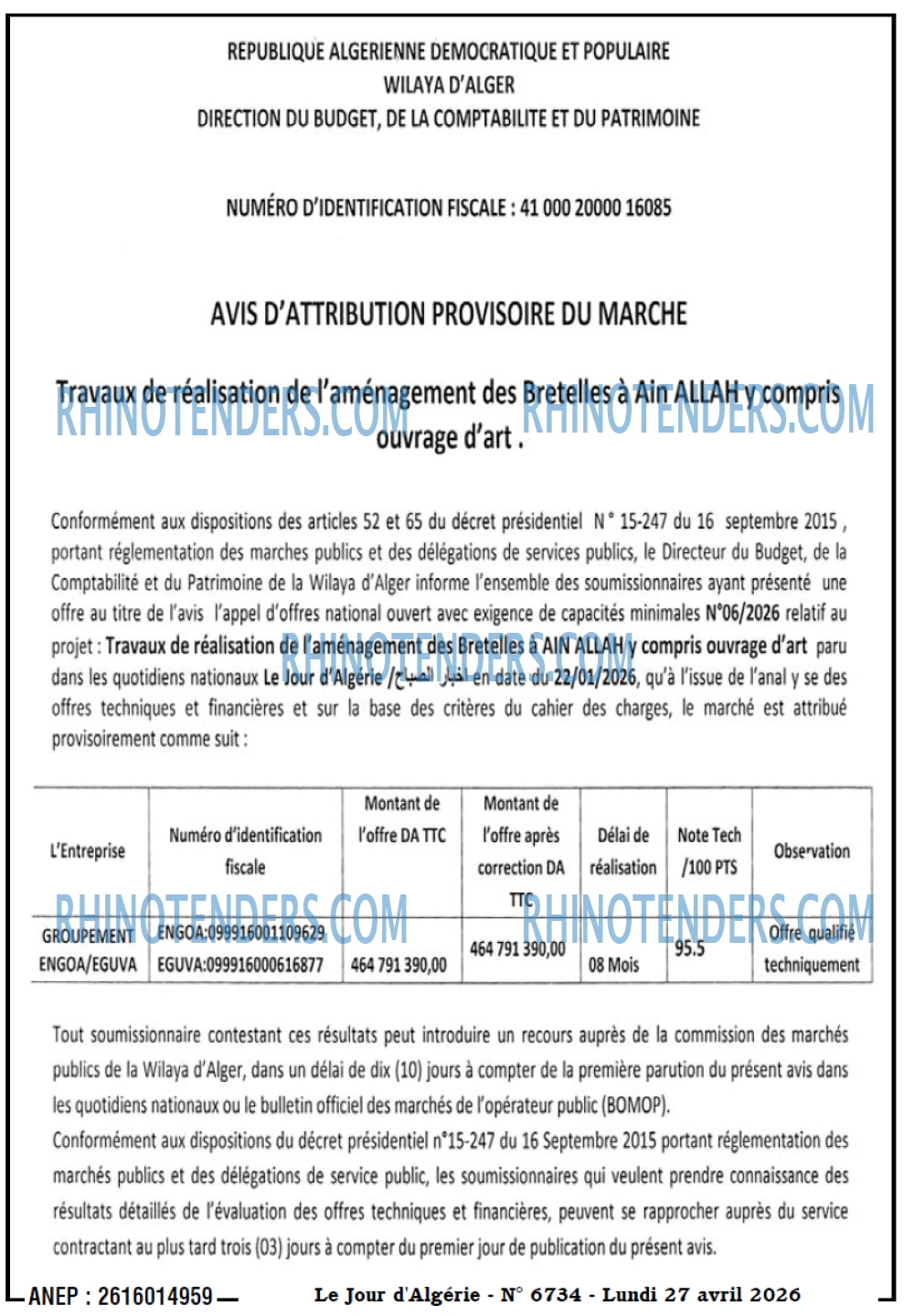 Le Jour d'Algérie
