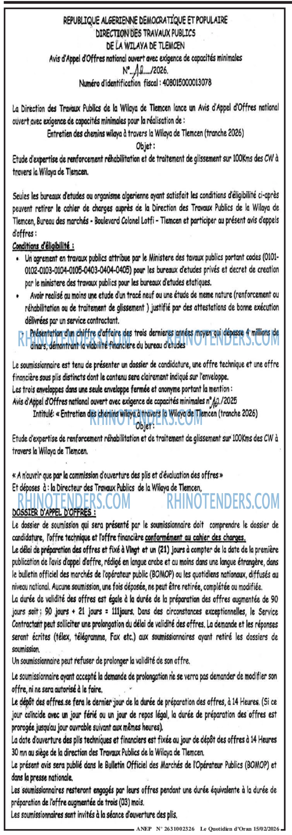 Le Quotidien d'Oran