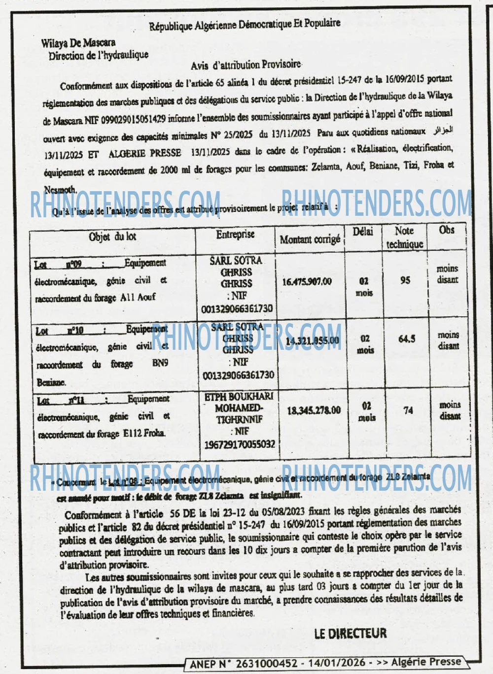 ALGERIE PRESSE