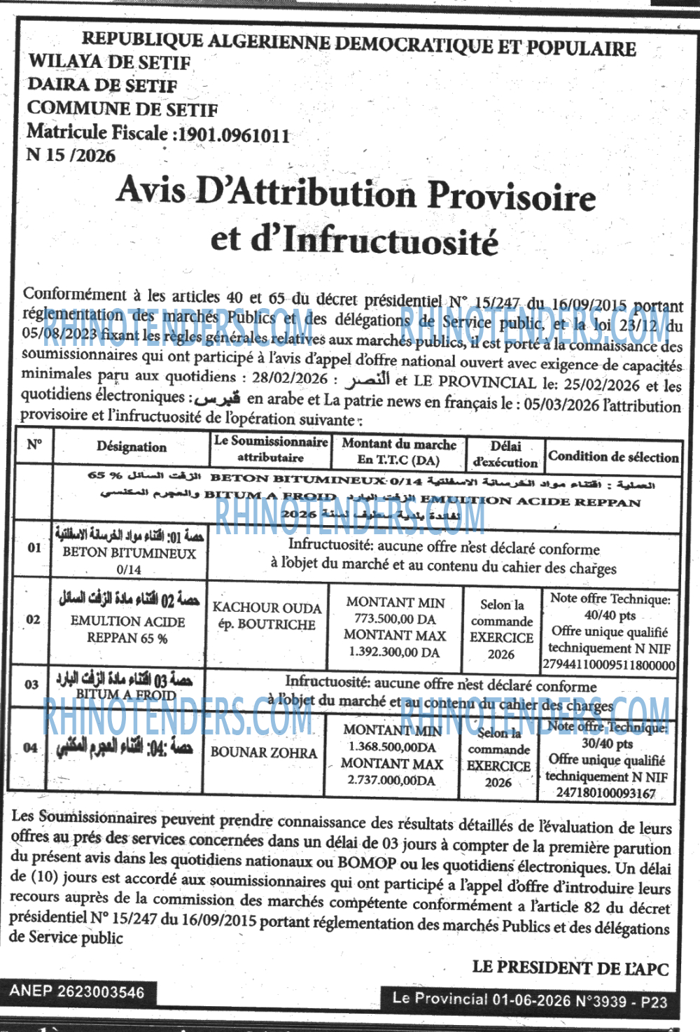 LE PROVINCIAL
