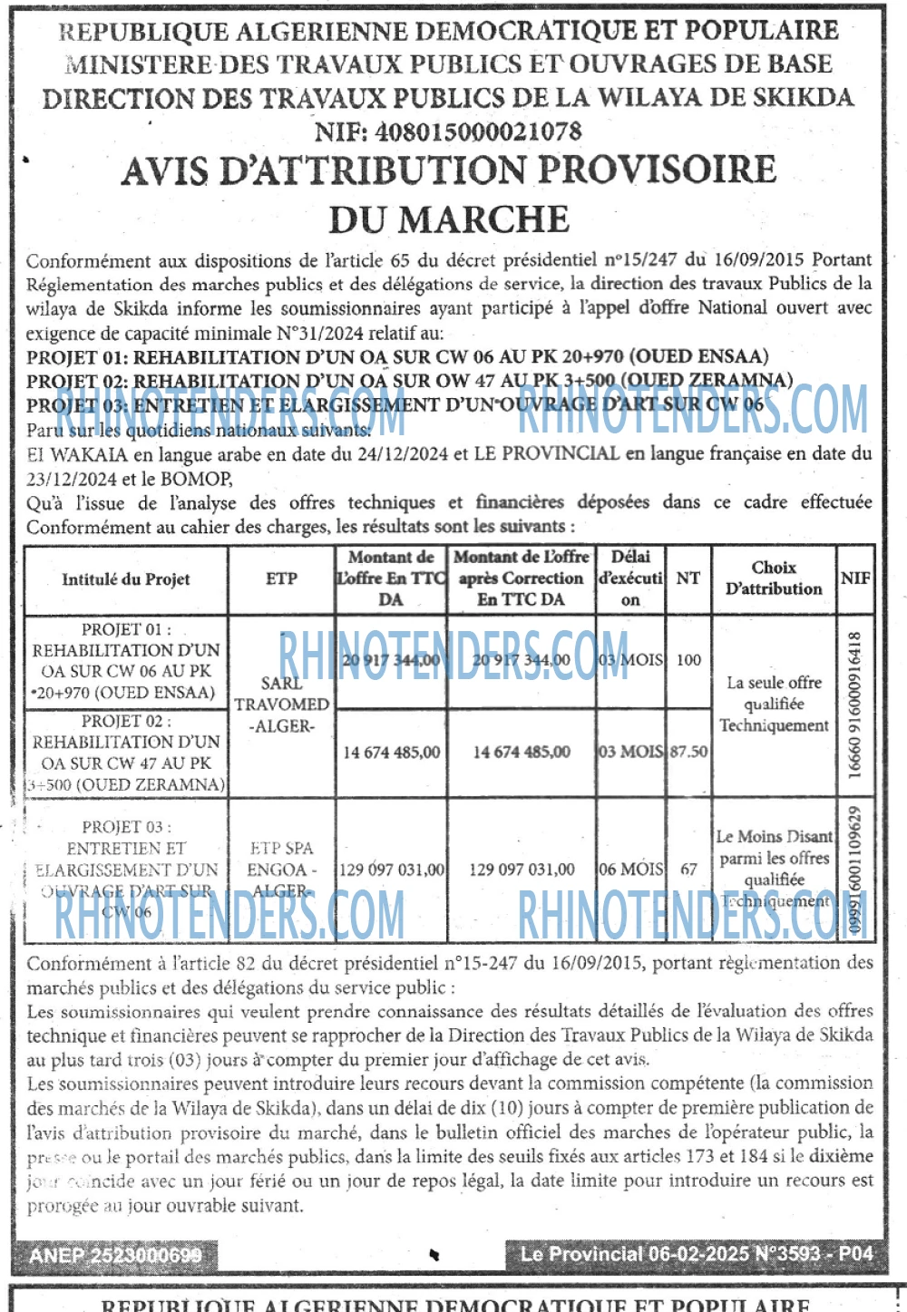 LE PROVINCIAL