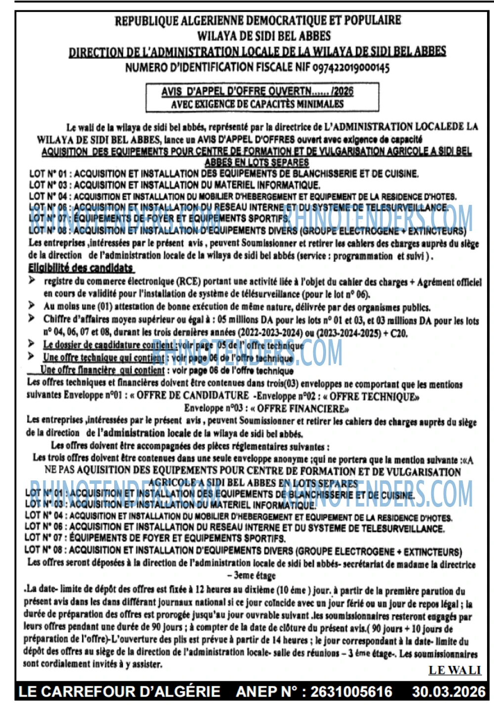 Le Carrefour d'Algérie