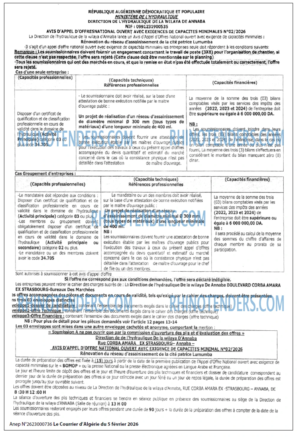Le Courrier d'Algerie