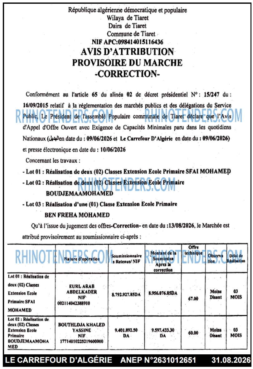 Le Carrefour d'Algérie