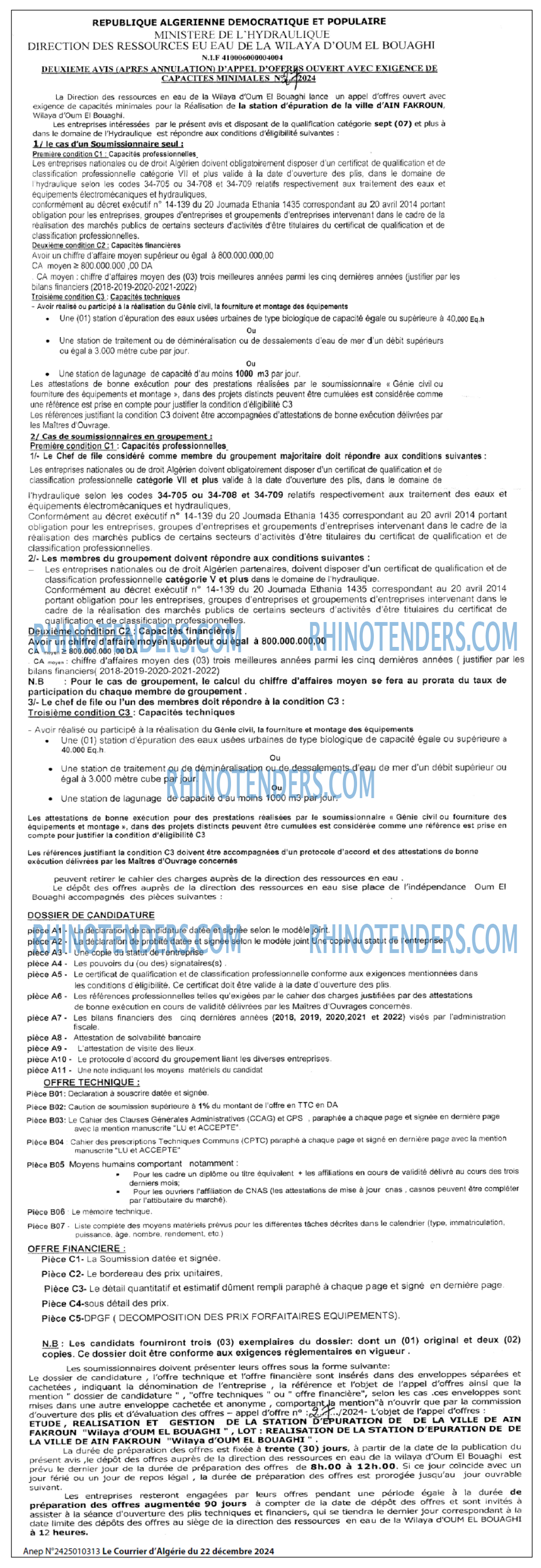 Le Courrier d'Algerie