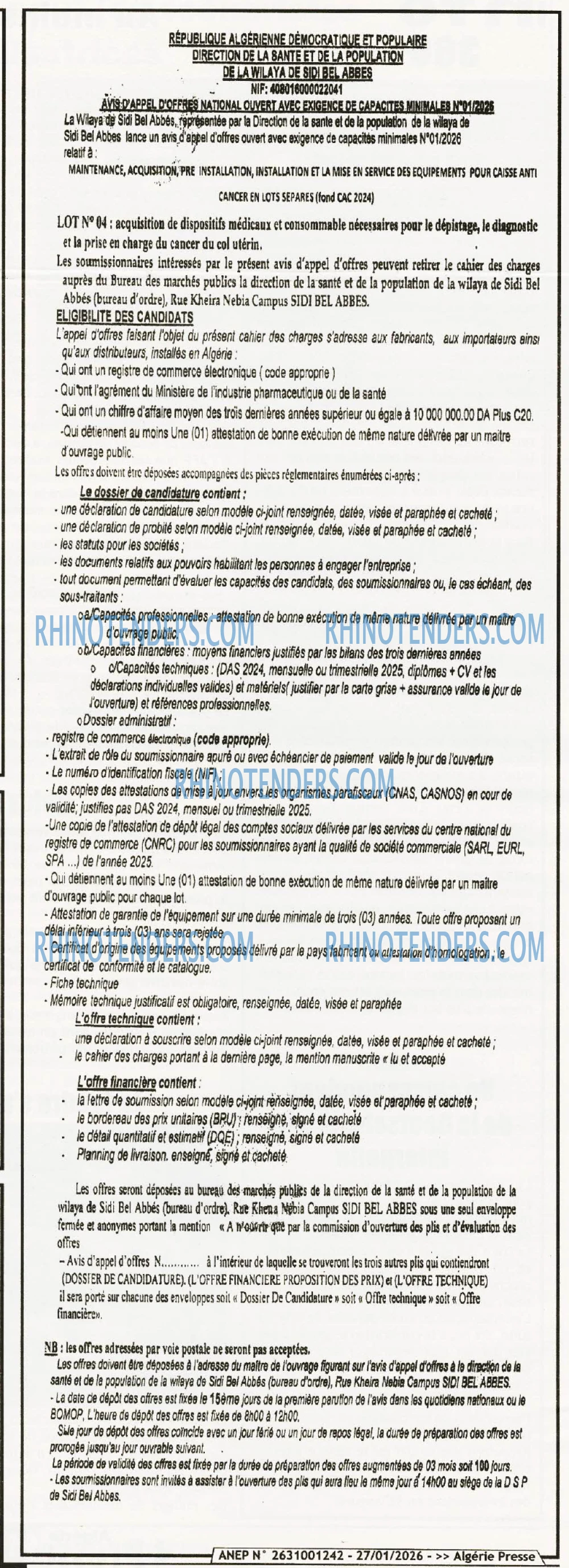 ALGERIE PRESSE