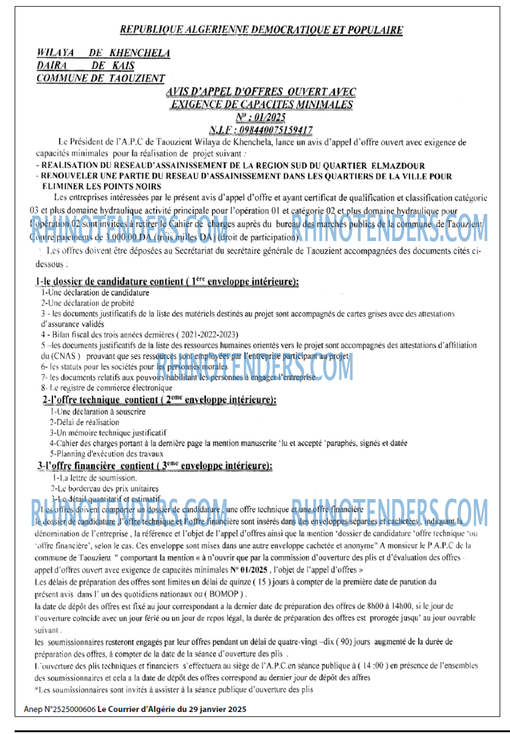Le Courrier d'Algerie