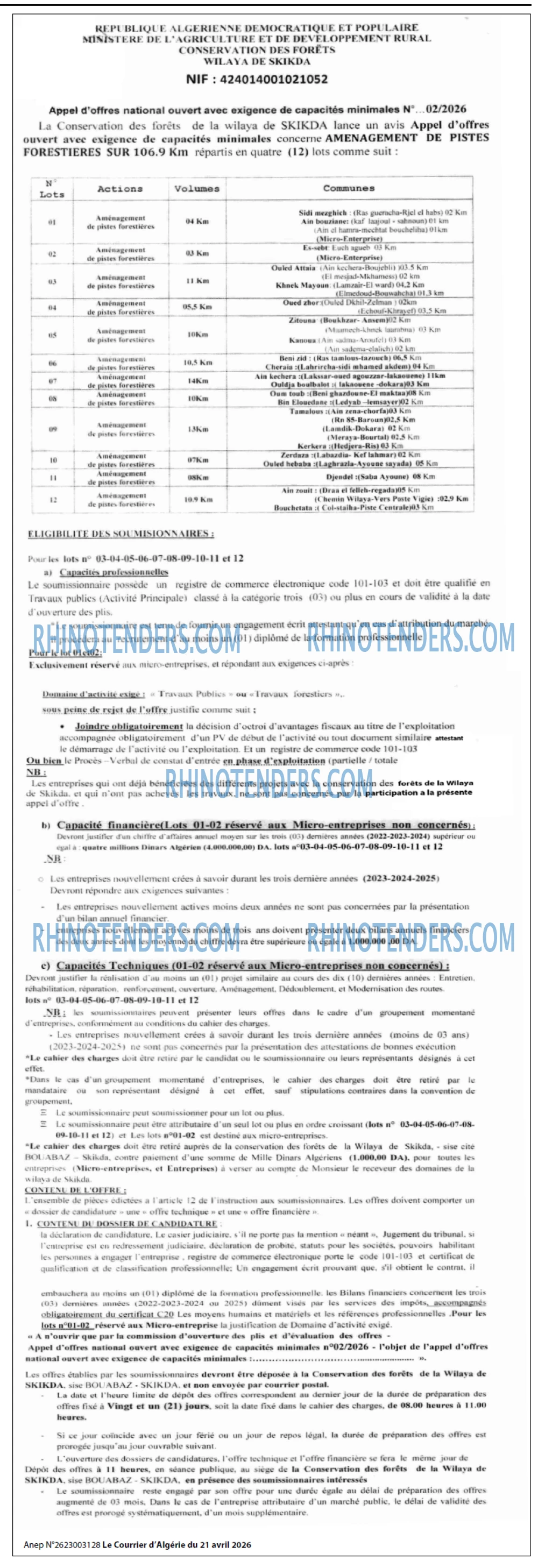Le Courrier d'Algerie