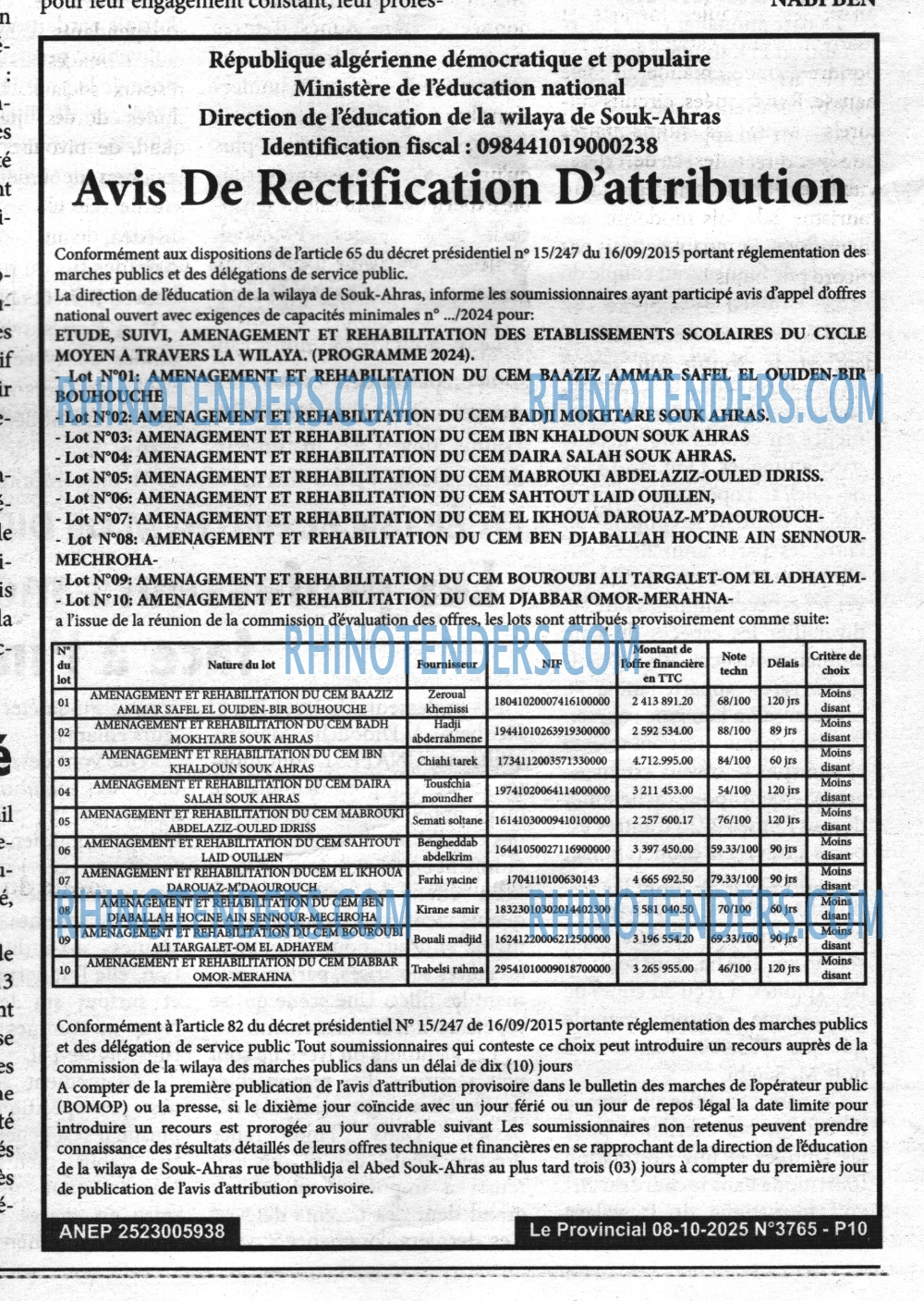 LE PROVINCIAL