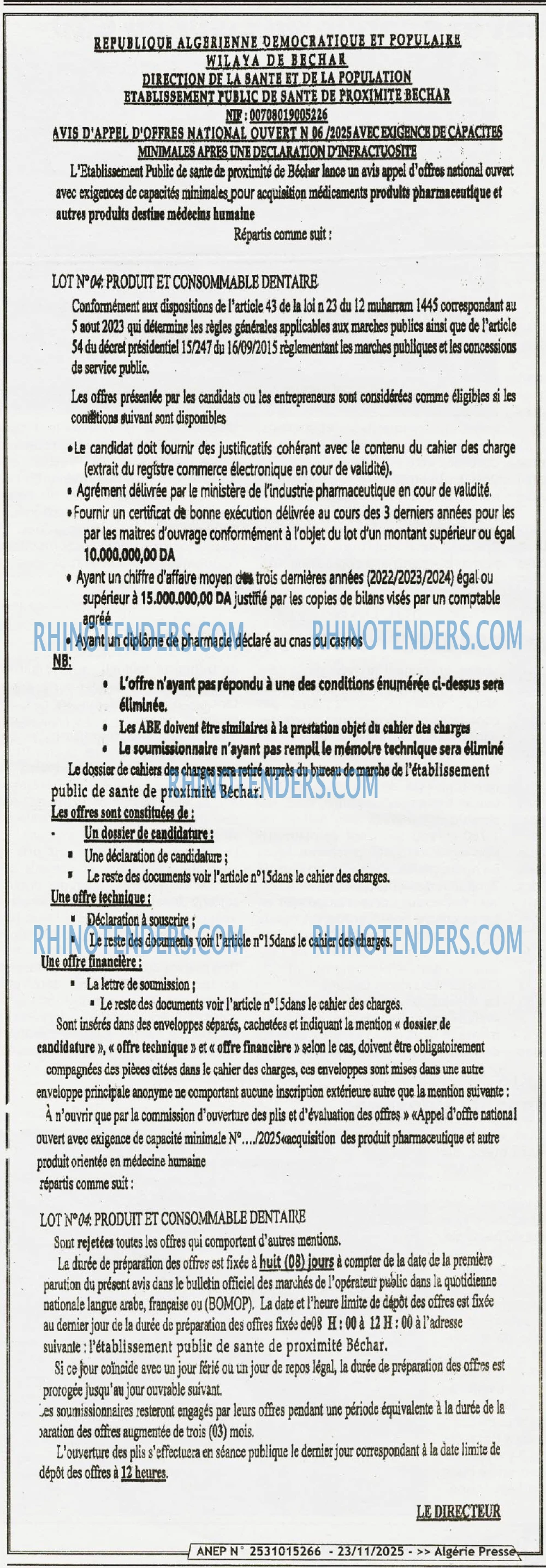 ALGERIE PRESSE