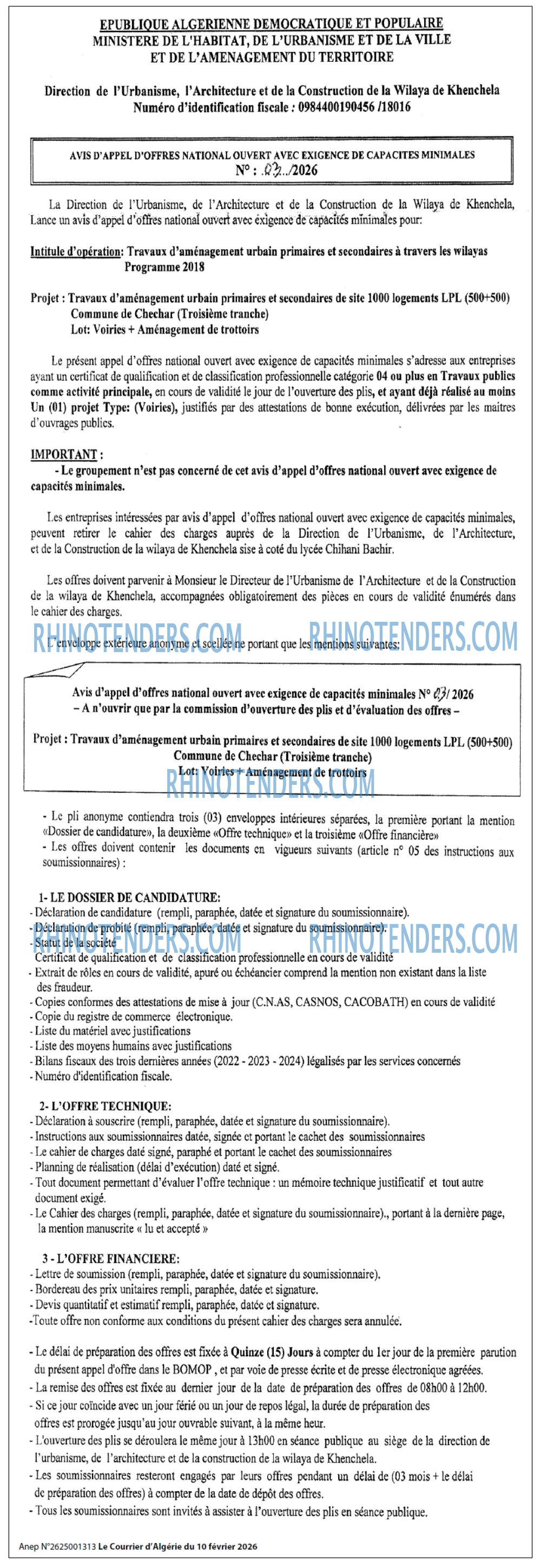 Le Courrier d'Algerie